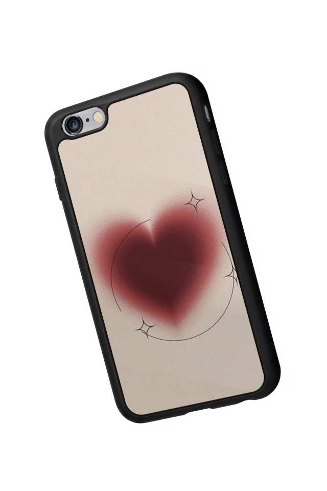 iPhone 6s Plus Uyumlu Kalp Love Tasarımlı Glossy Premium Kılıf