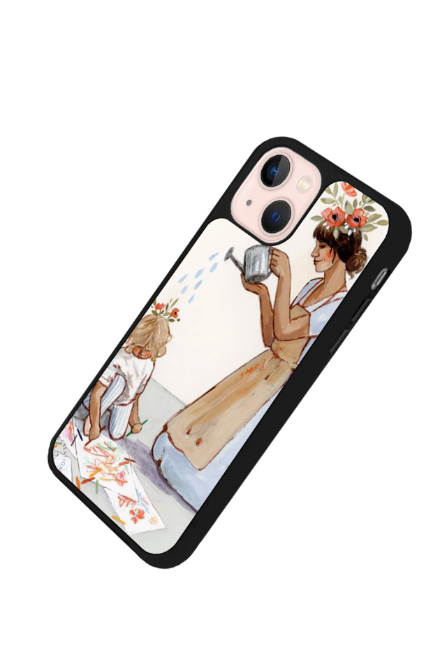 iPhone 15 Plus Uyumlu Kalp Love Tasarımlı Glossy Premium Kılıf