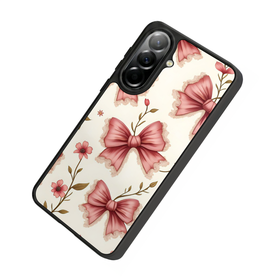 Samsung Galaxy A37 Uyumlu Kurdele Tasarımlı Glossy Premium Kılıf