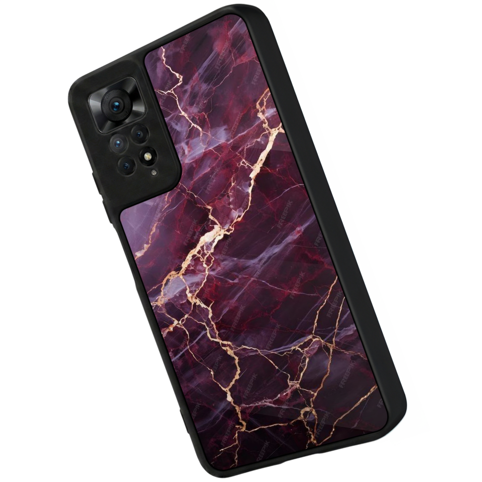 Xiaomi Redmi Note 11 Pro Uyumlu Mermer Marble Tasarımlı Glossy Premium Kılıf