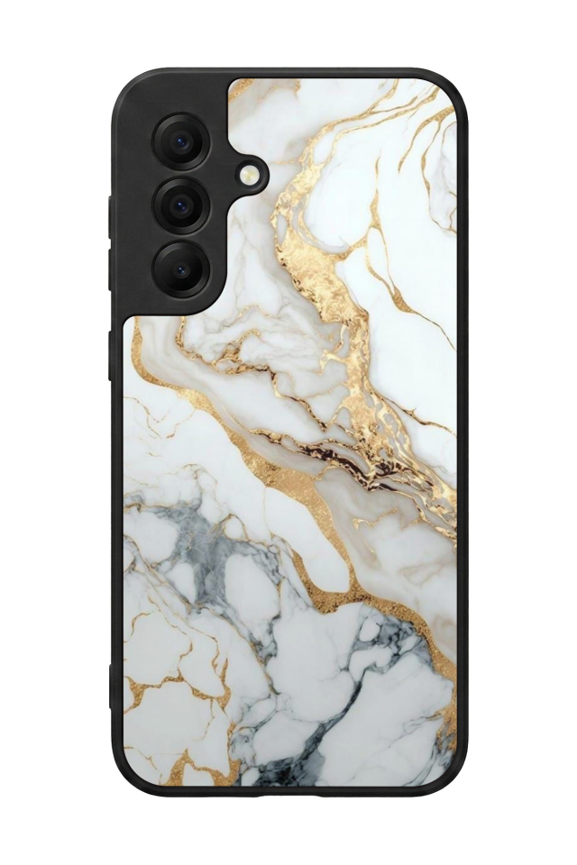 Samsung Galaxy A17 Uyumlu Mermer Marble Tasarımlı Glossy Premium Kılıf