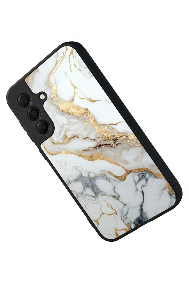 Samsung Galaxy A17 Uyumlu Mermer Marble Tasarımlı Glossy Premium Kılıf