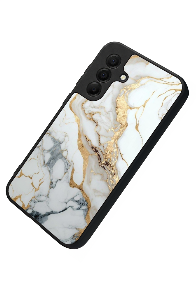 Samsung Galaxy A17 Uyumlu Mermer Marble Tasarımlı Glossy Premium Kılıf