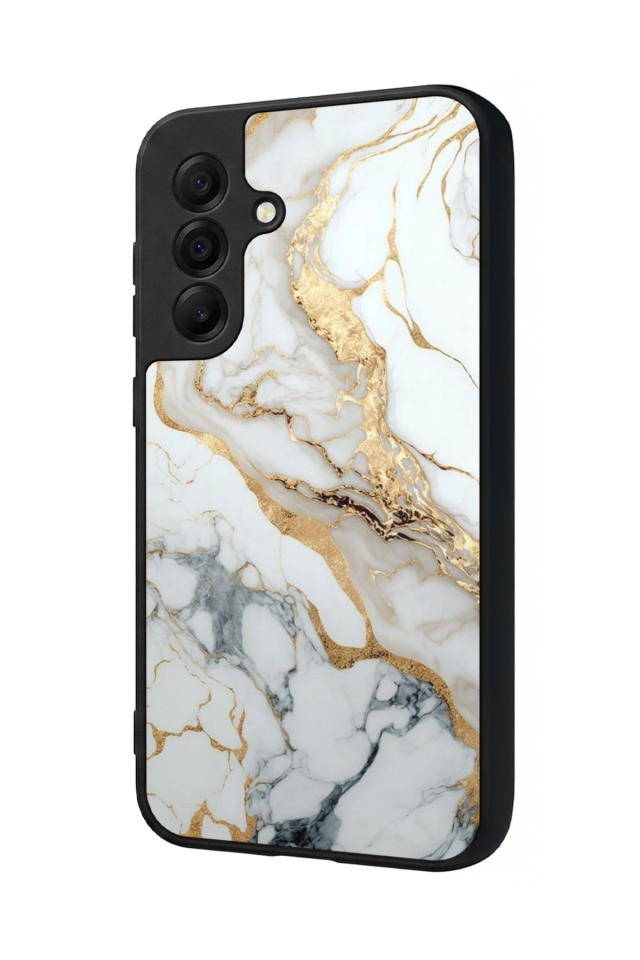 Samsung Galaxy A17 Uyumlu Mermer Marble Tasarımlı Glossy Premium Kılıf