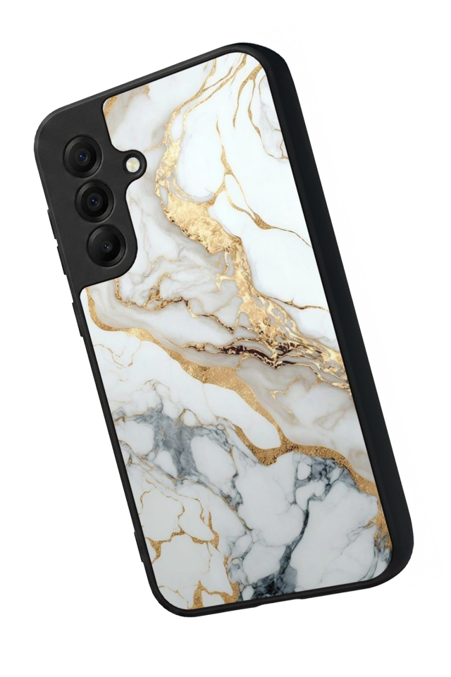 Samsung Galaxy A17 Uyumlu Mermer Marble Tasarımlı Glossy Premium Kılıf
