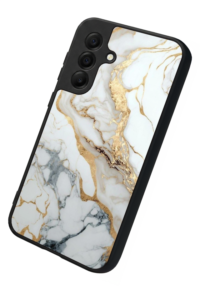 Samsung Galaxy A17 Uyumlu Mermer Marble Tasarımlı Glossy Premium Kılıf