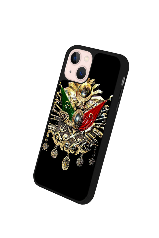 iPhone 14 Plus Uyumlu Osmanli Tugrasi Tasarımlı Glossy Premium Kılıf