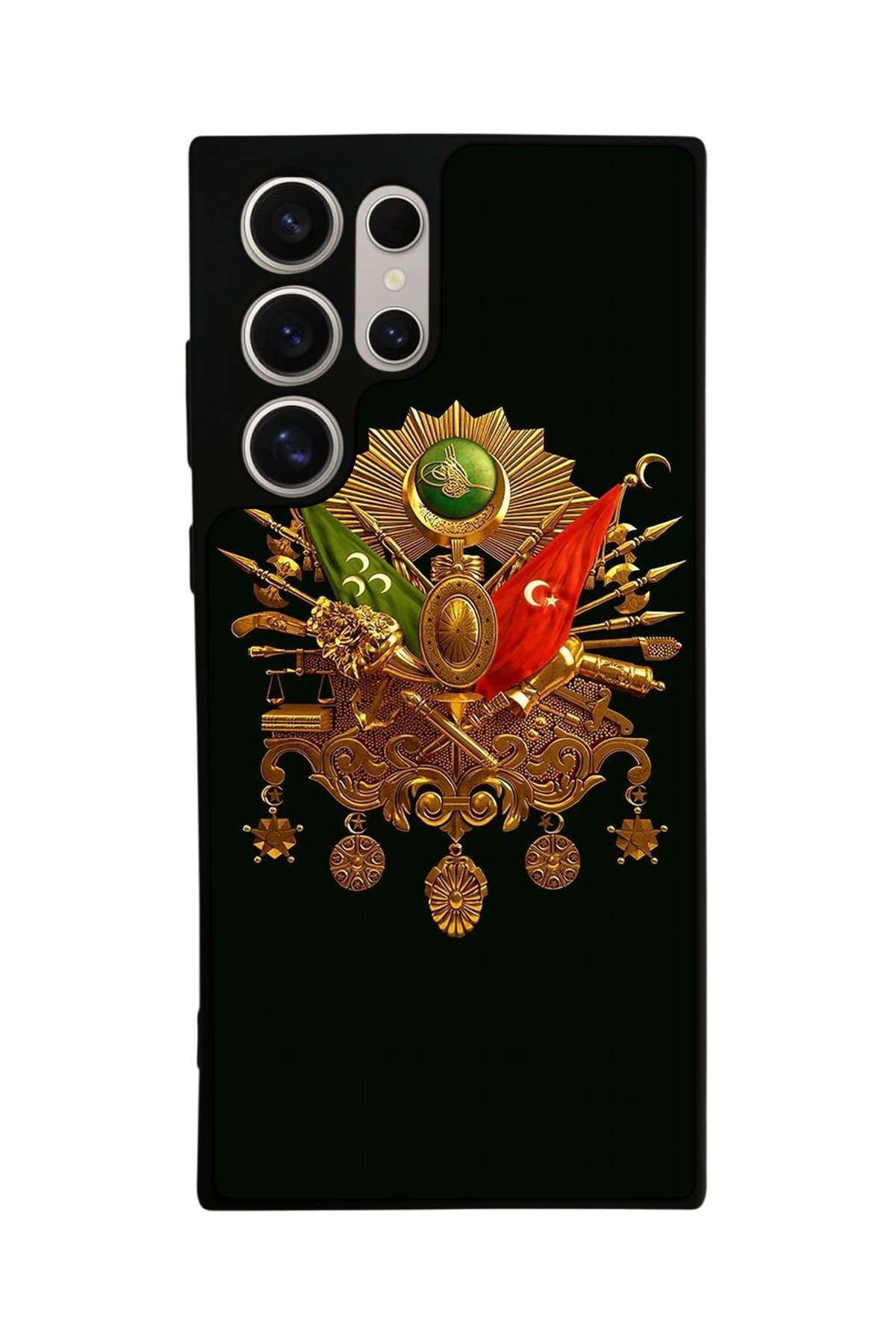 Samsung Galaxy S22 Ultra Uyumlu Osmanli Tugrasi Tasarımlı Glossy Premium Kılıf