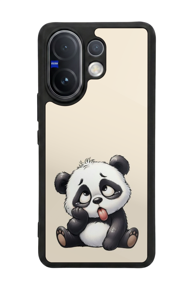 Vivo V60 Uyumlu Panda Tasarımlı Glossy Premium Kılıf
