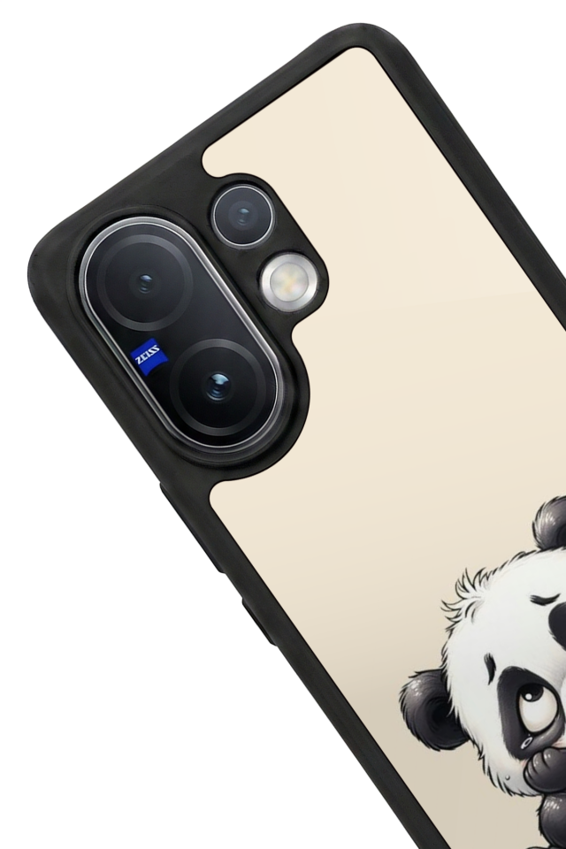 Vivo V60 Uyumlu Panda Tasarımlı Glossy Premium Kılıf