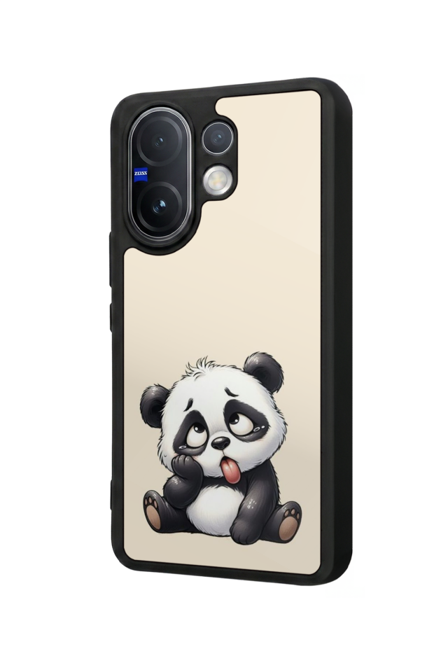 Vivo V60 Uyumlu Panda Tasarımlı Glossy Premium Kılıf