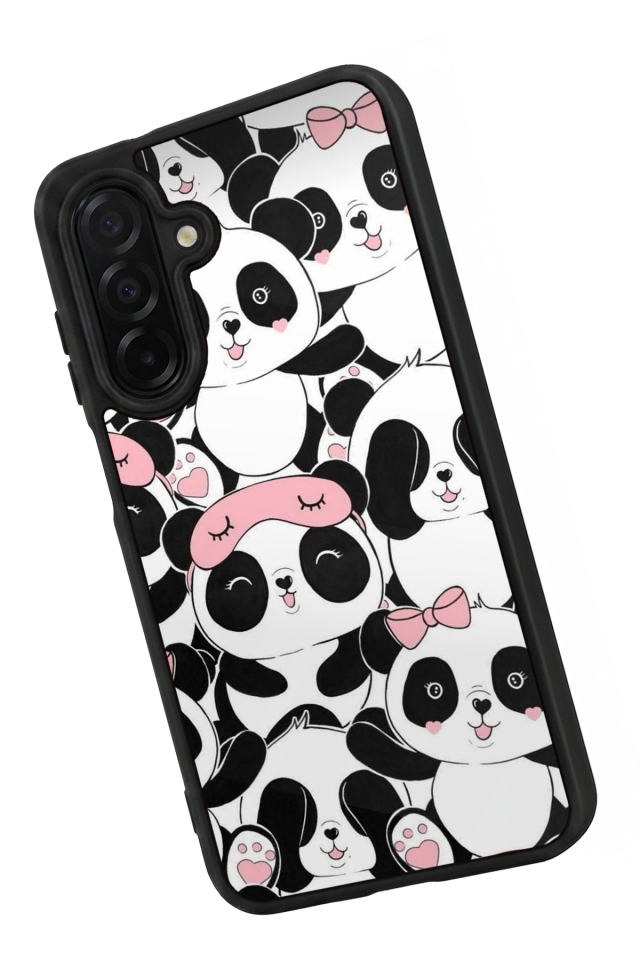 Samsung Galaxy A56 Uyumlu Panda Tasarımlı Glossy Premium Kılıf