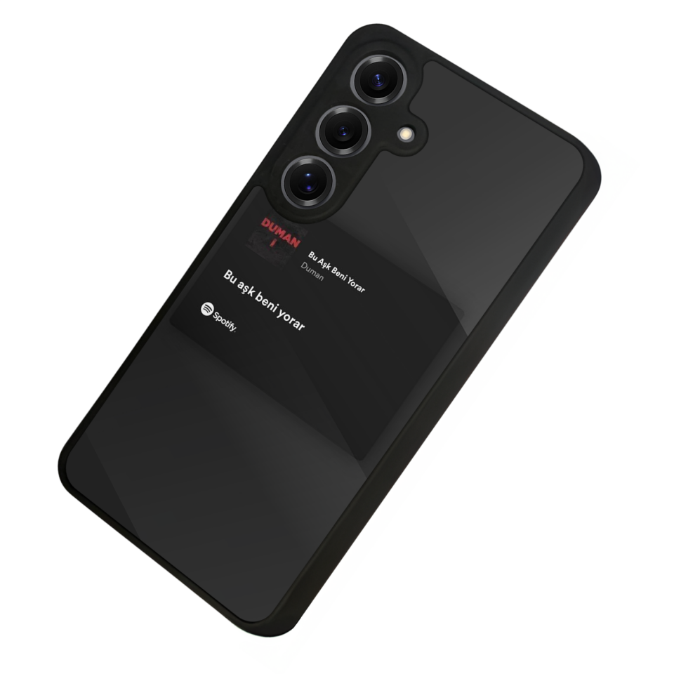 Samsung Galaxy S25 Uyumlu Sarki Sozleri Tasarımlı Glossy Premium Kılıf