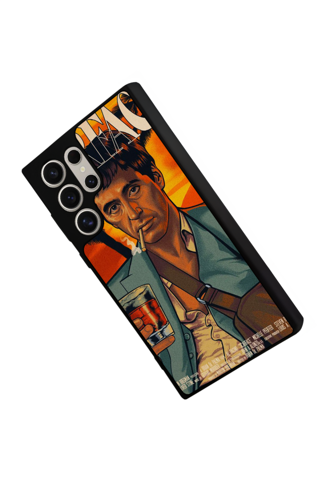 Samsung Galaxy S24 Ultra Uyumlu Scarface Tasarımlı Glossy Premium Kılıf