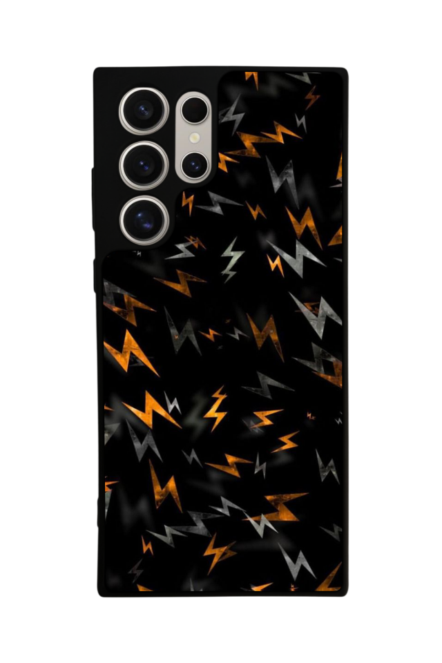 Samsung Galaxy S24 Ultra Uyumlu Simsek Tasarımlı Glossy Premium Kılıf