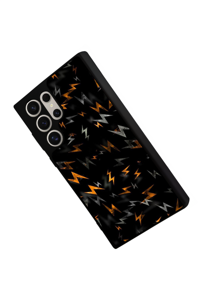 Samsung Galaxy S24 Ultra Uyumlu Simsek Tasarımlı Glossy Premium Kılıf