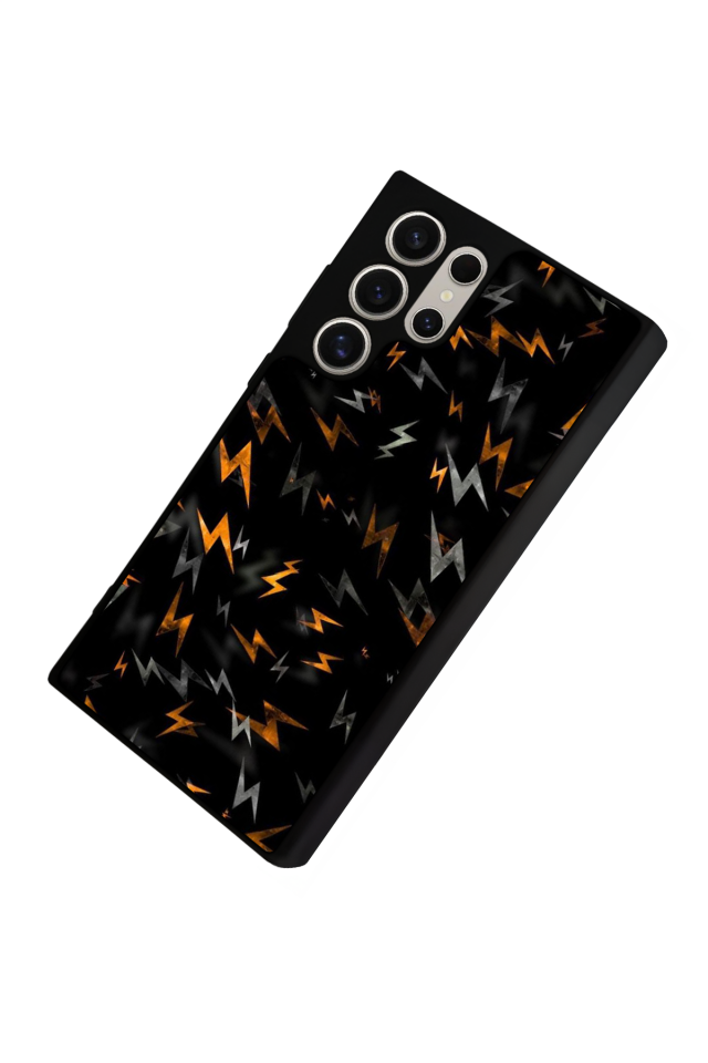 Samsung Galaxy S24 Ultra Uyumlu Simsek Tasarımlı Glossy Premium Kılıf