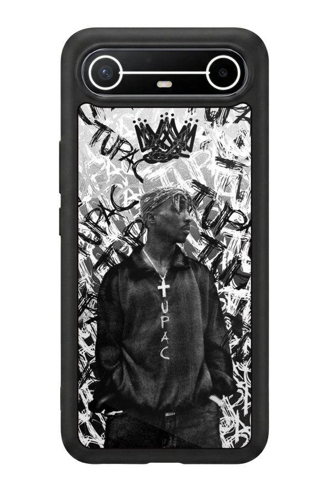 Tecno Spark Slim 5G Uyumlu Tupac Tasarımlı Glossy Premium Kılıf