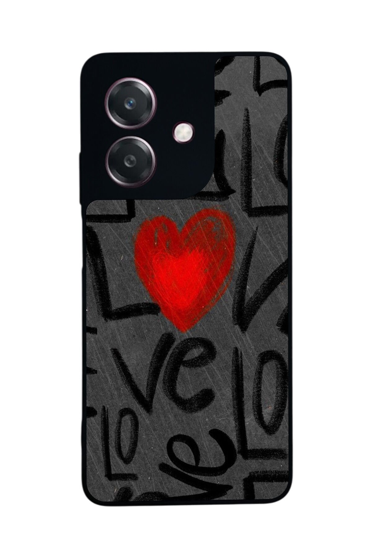 Oppo A3 5G Uyumlu Love Tasarımlı Glossy Premium Kılıf