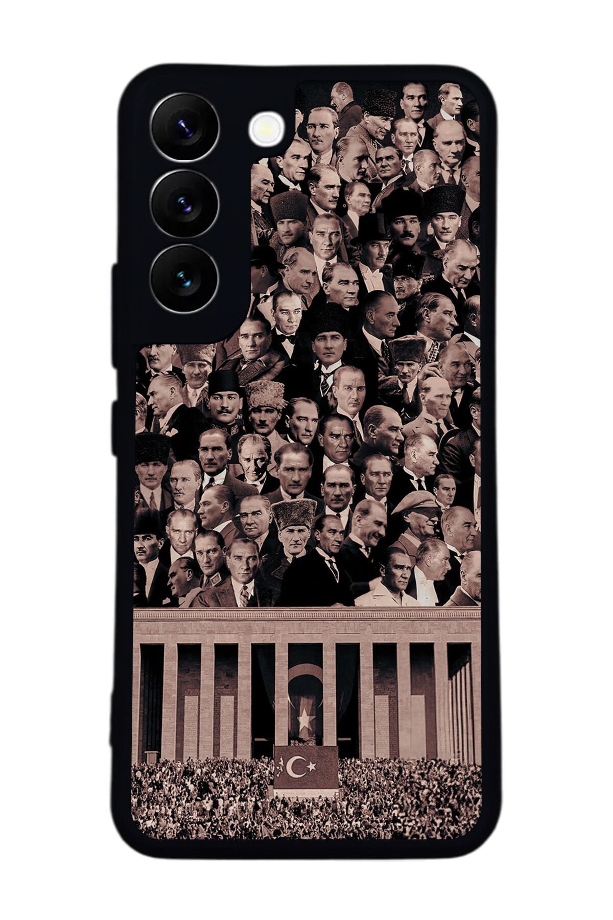 Samsung Galaxy S22 Uyumlu Mustafa Kemal Ataturk Tasarımlı Glossy Premium Kılıf