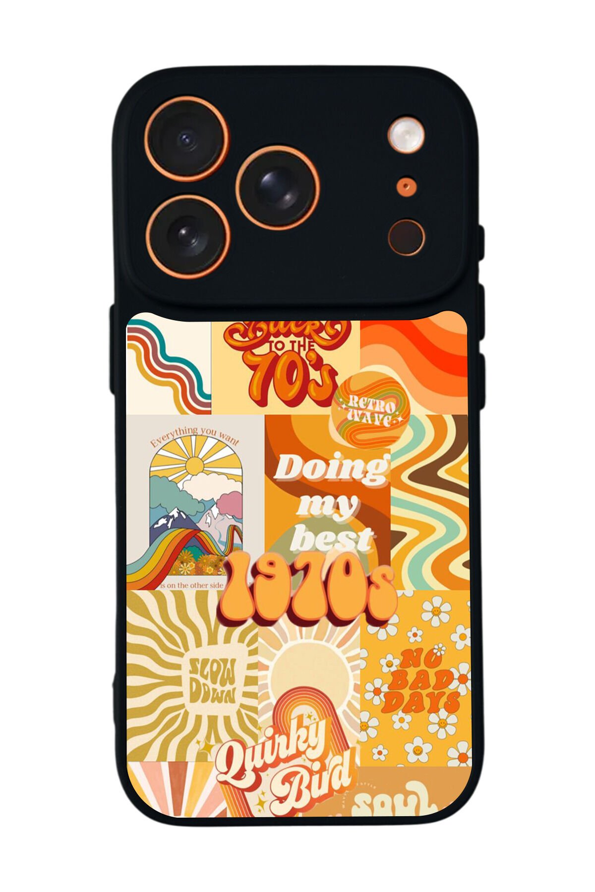 iPhone 17 Pro Uyumlu Poster Tasarımlı Glossy Premium Kılıf