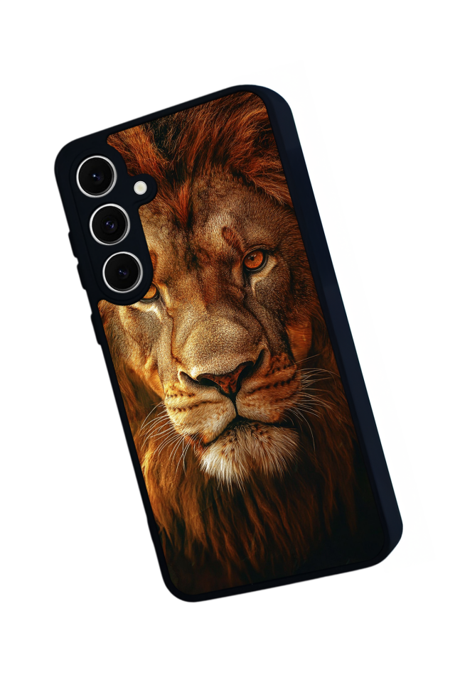 Samsung Galaxy A16 Uyumlu Aslan Tasarımlı Glossy Premium Kılıf