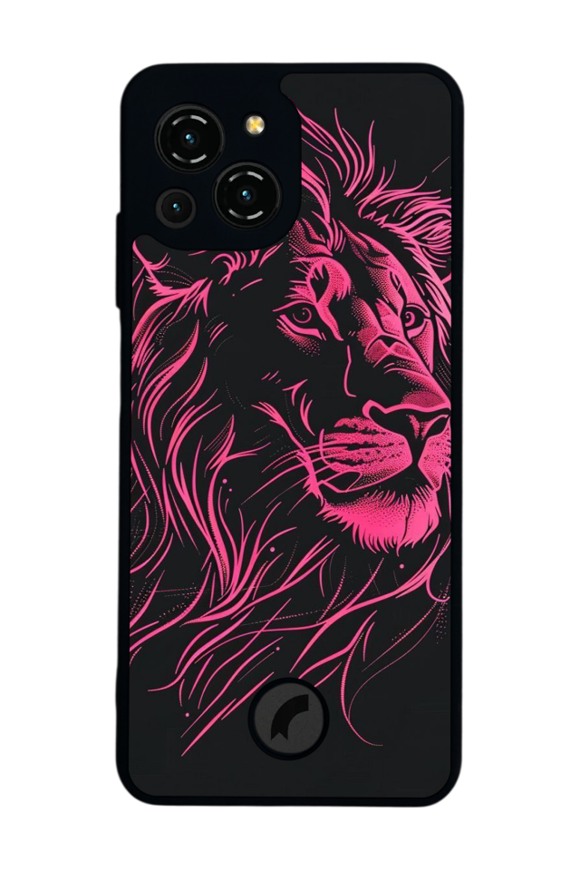 Reeder S23 Pro Max Uyumlu Aslan Tasarımlı Glossy Premium Kılıf