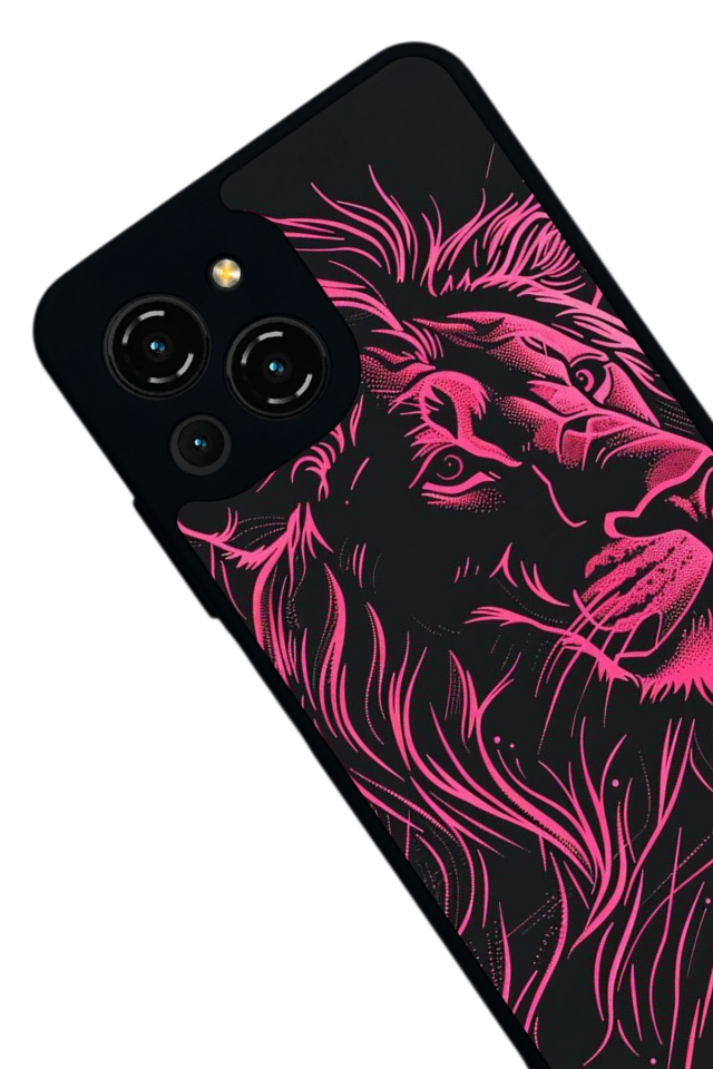 Reeder S23 Pro Max Uyumlu Aslan Tasarımlı Glossy Premium Kılıf