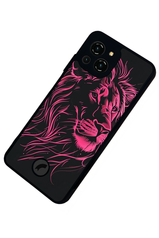 Reeder S23 Pro Max Uyumlu Aslan Tasarımlı Glossy Premium Kılıf