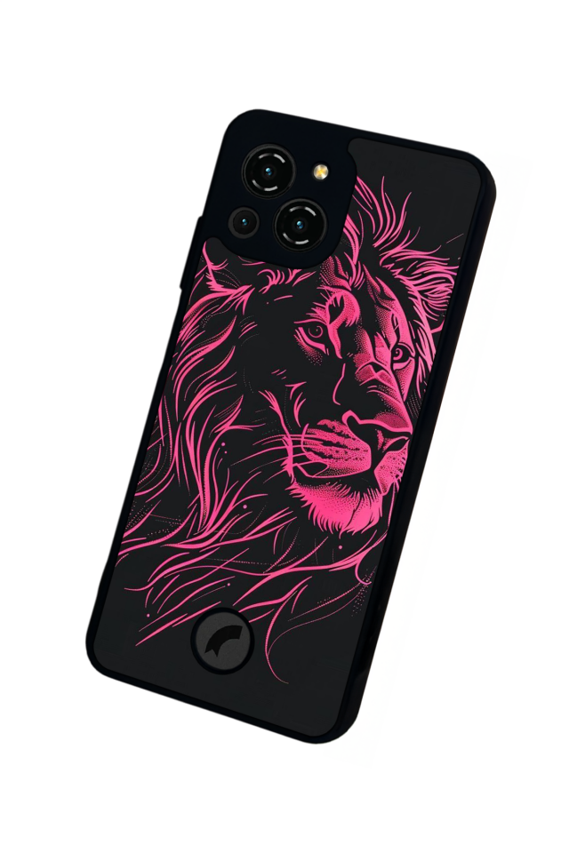 Reeder S23 Pro Max Uyumlu Aslan Tasarımlı Glossy Premium Kılıf