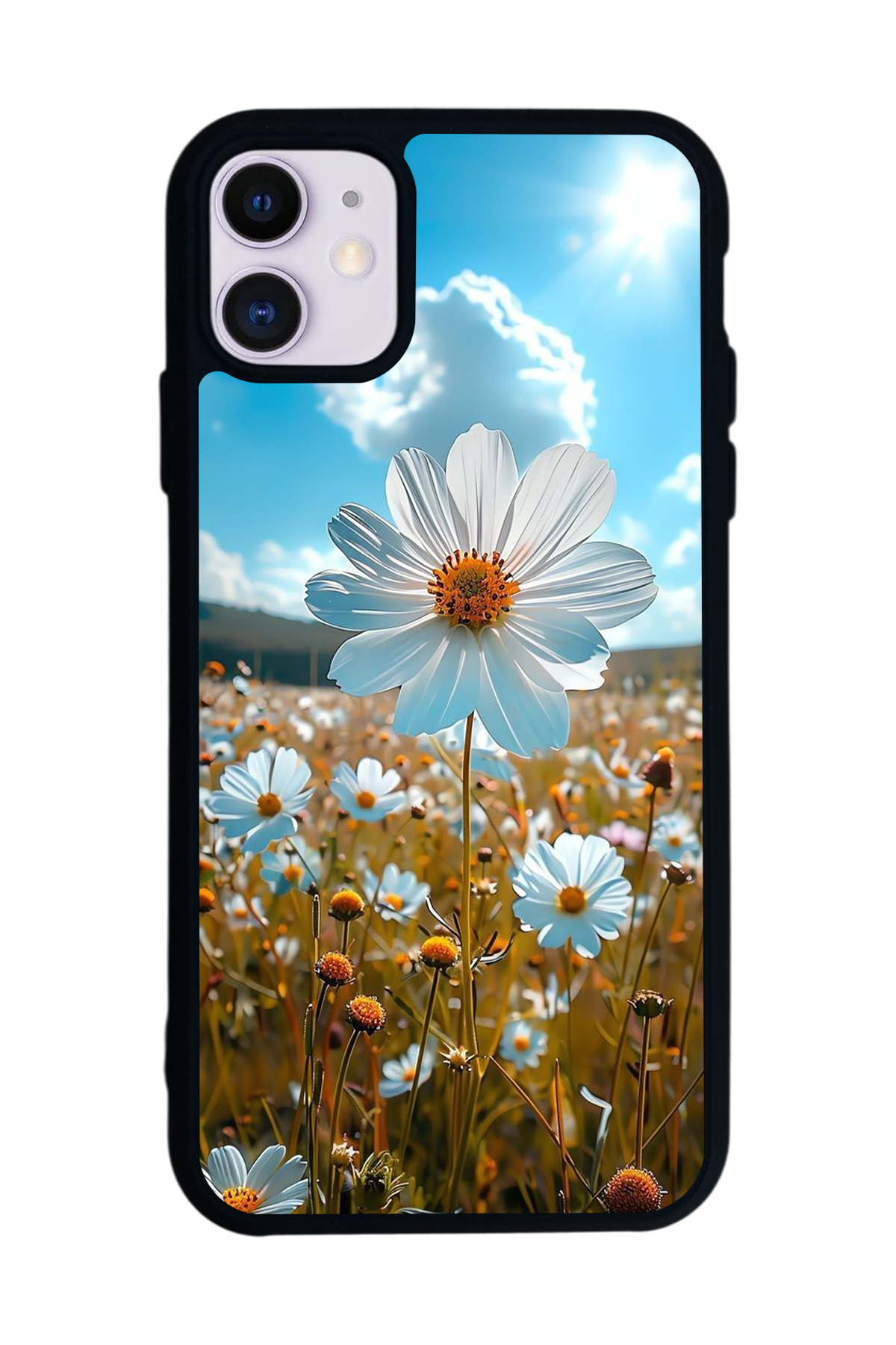 iPhone 11 Uyumlu Cicek Tasarımlı Glossy Premium Kılıf