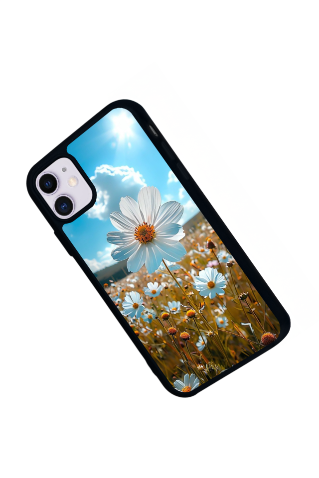 iPhone 11 Uyumlu Cicek Tasarımlı Glossy Premium Kılıf