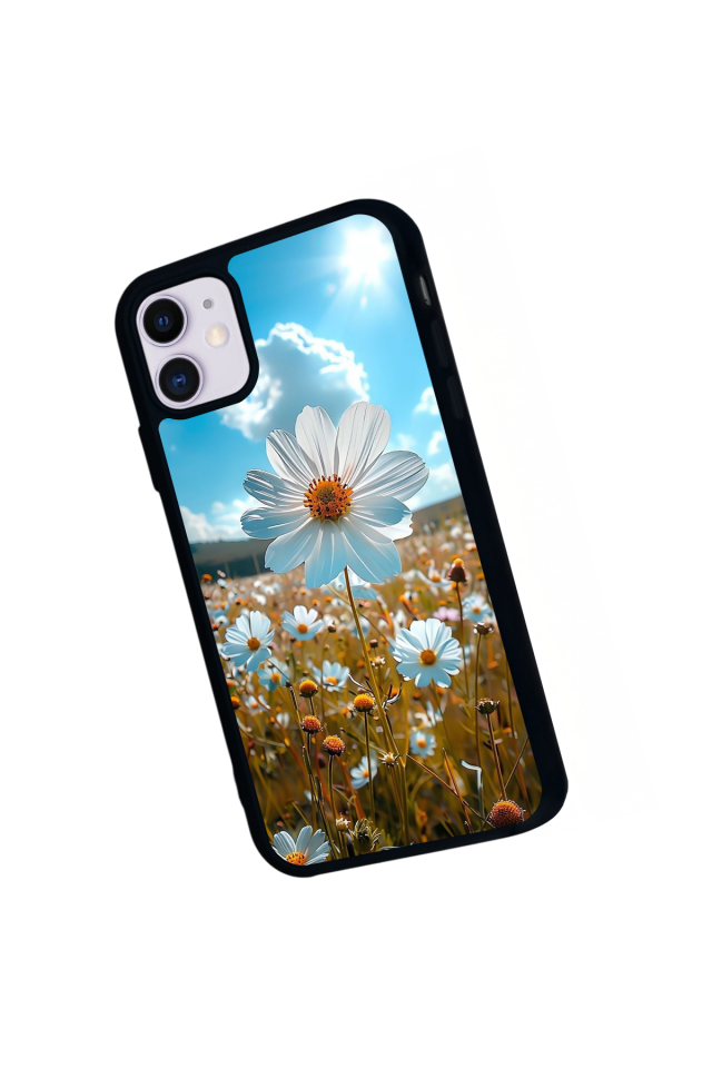 iPhone 11 Uyumlu Cicek Tasarımlı Glossy Premium Kılıf