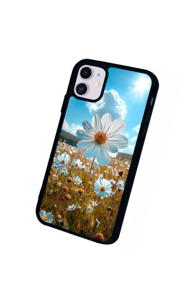 iPhone 11 Uyumlu Cicek Tasarımlı Glossy Premium Kılıf