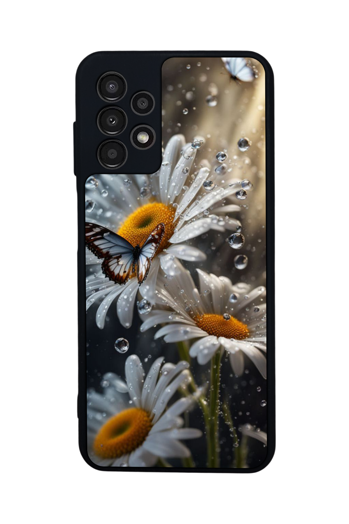 Samsung Galaxy A13 Uyumlu Cicek Tasarımlı Glossy Premium Kılıf