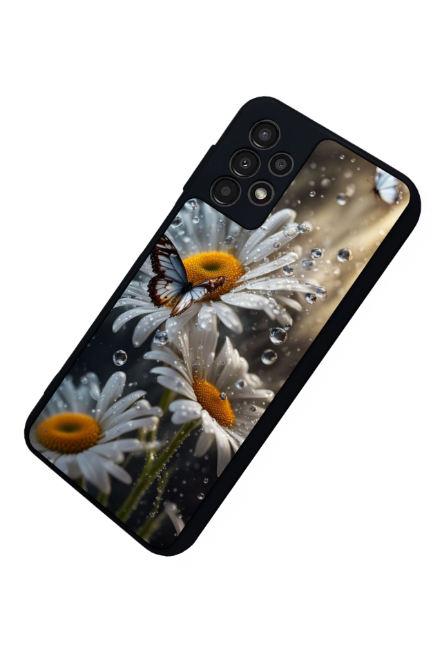 Samsung Galaxy A13 Uyumlu Cicek Tasarımlı Glossy Premium Kılıf