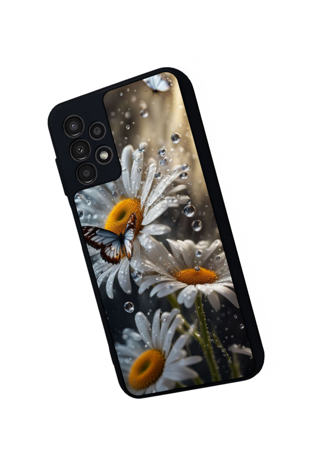 Samsung Galaxy A13 Uyumlu Cicek Tasarımlı Glossy Premium Kılıf
