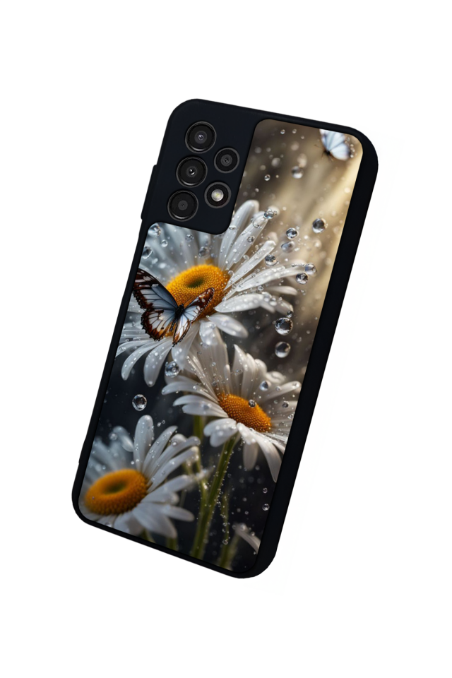 Samsung Galaxy A13 Uyumlu Cicek Tasarımlı Glossy Premium Kılıf