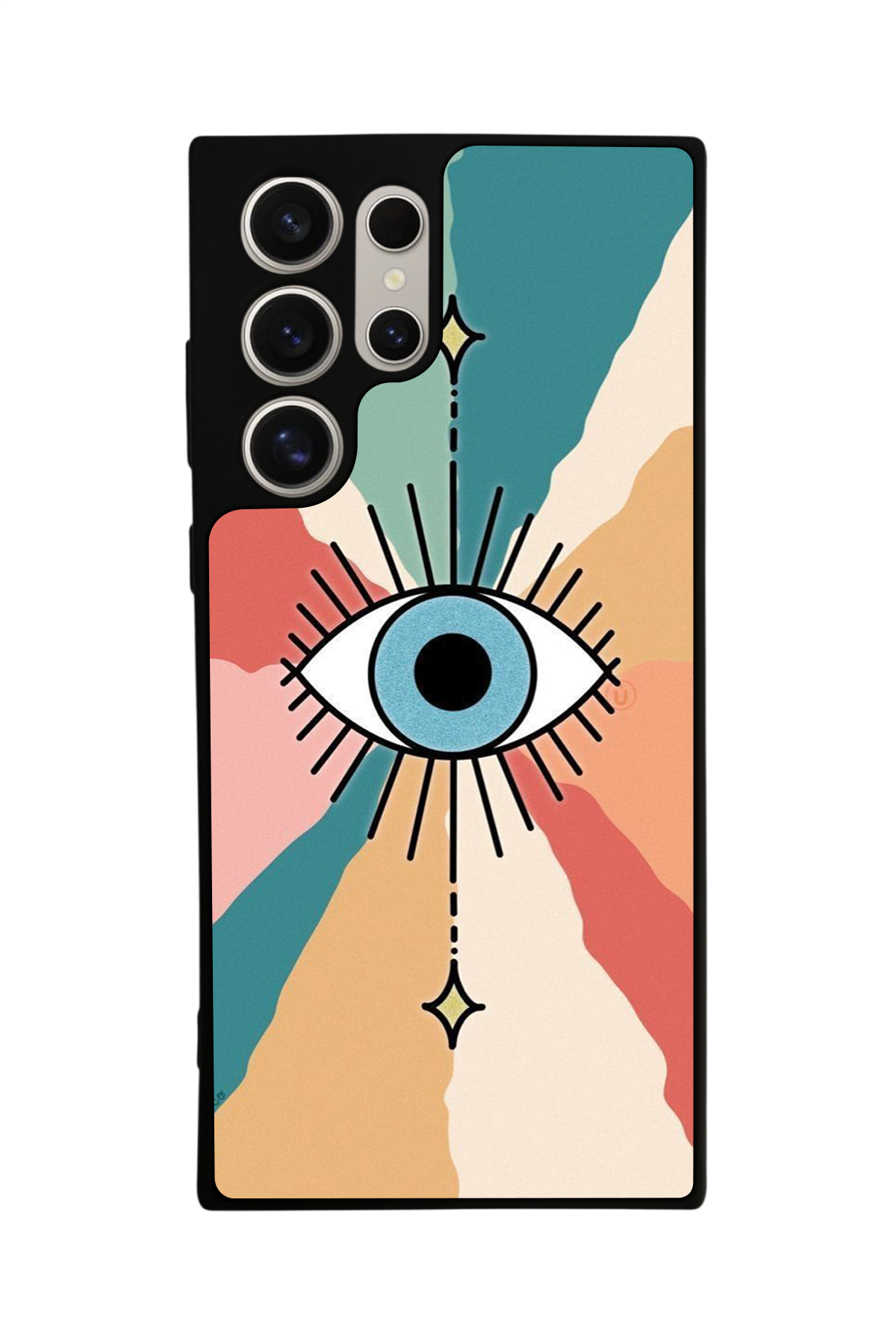 Samsung Galaxy S22 Ultra Uyumlu Göz Tasarımlı Glossy Premium Kılıf