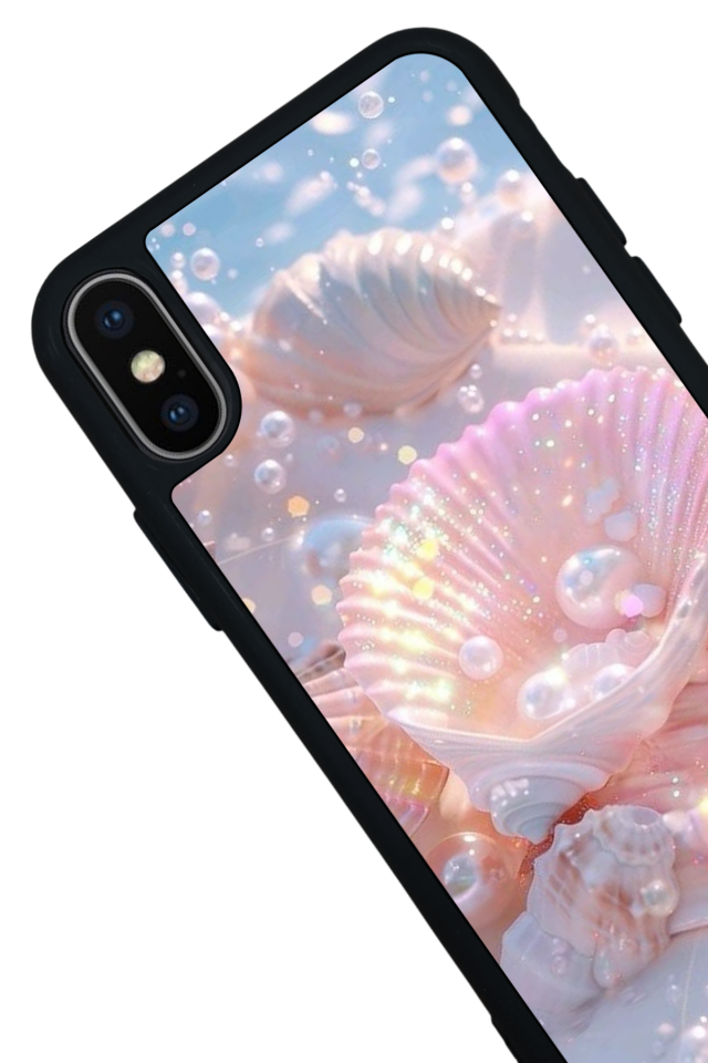 iPhone X/ XS Uyumlu  İnci Tasarımlı Glossy Premium Kılıf