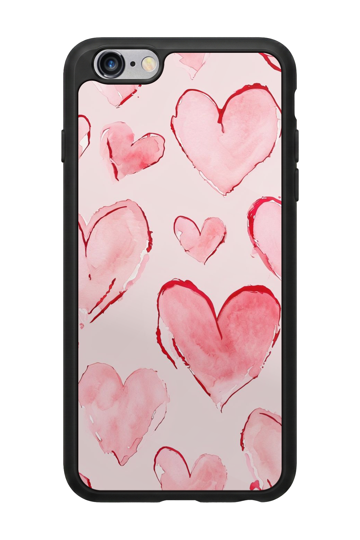 iPhone 6s Plus Uyumlu Kalp Love Tasarımlı Glossy Premium Kılıf
