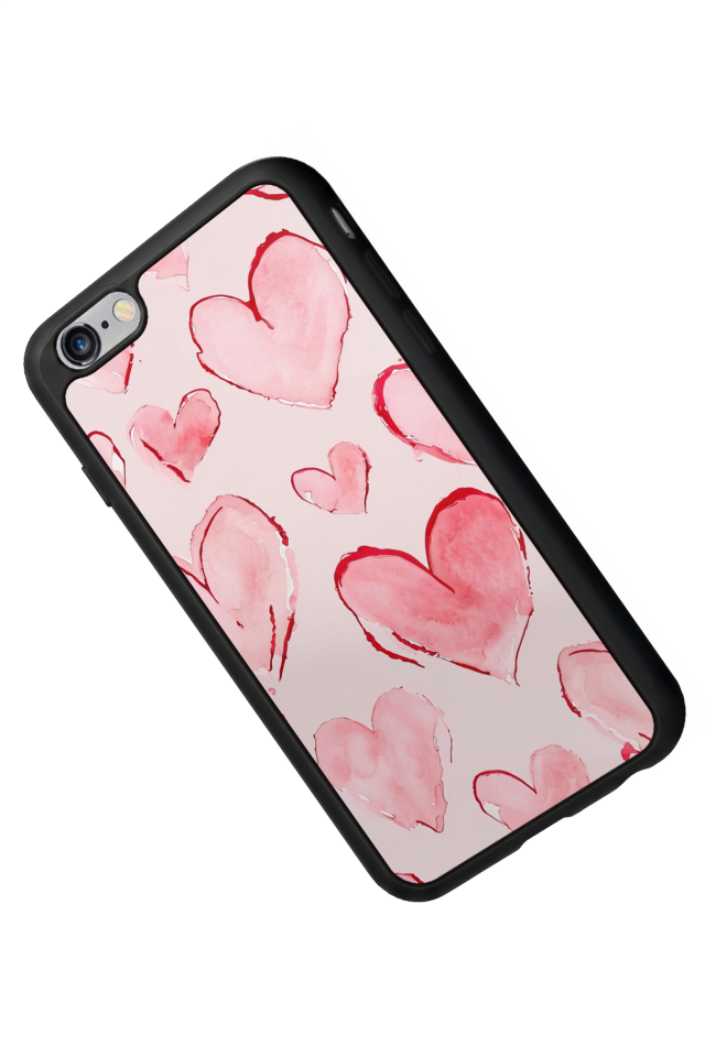 iPhone 6s Plus Uyumlu Kalp Love Tasarımlı Glossy Premium Kılıf