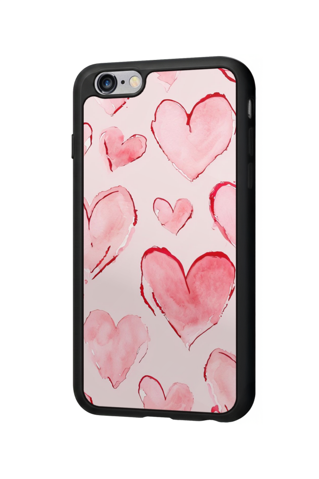 iPhone 6s Plus Uyumlu Kalp Love Tasarımlı Glossy Premium Kılıf