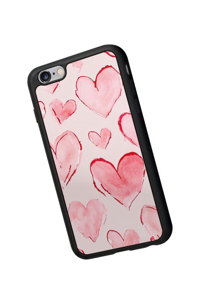 iPhone 6s Plus Uyumlu Kalp Love Tasarımlı Glossy Premium Kılıf