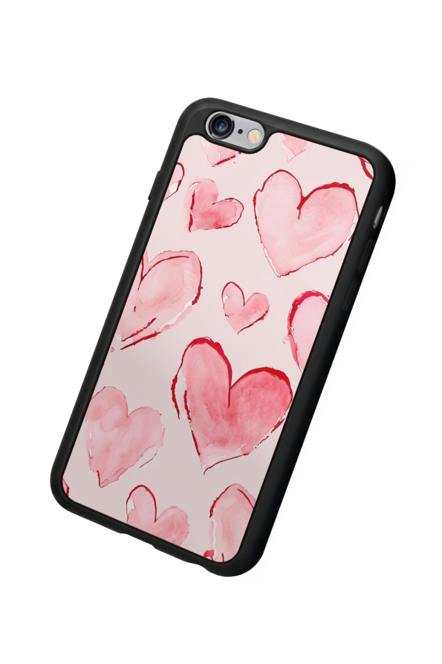 iPhone 6s Plus Uyumlu Kalp Love Tasarımlı Glossy Premium Kılıf