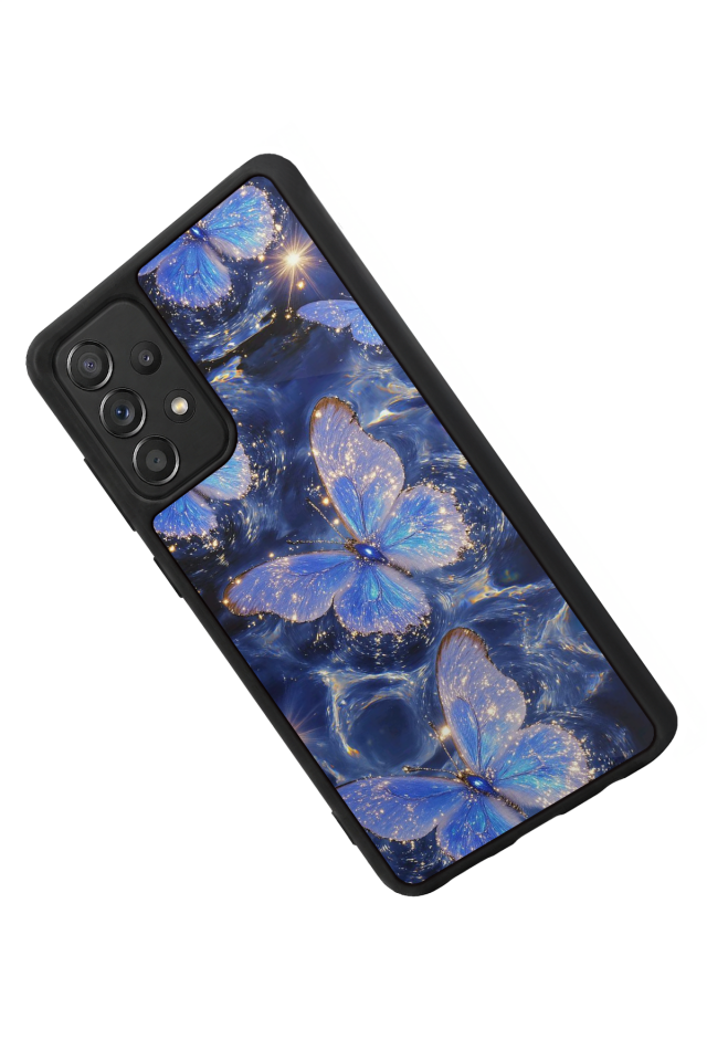 Samsung Galaxy A72 Uyumlu Kelebek Tasarımlı Glossy Premium Kılıf