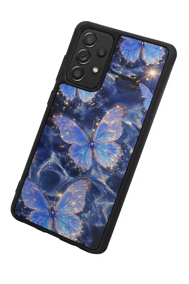 Samsung Galaxy A72 Uyumlu Kelebek Tasarımlı Glossy Premium Kılıf