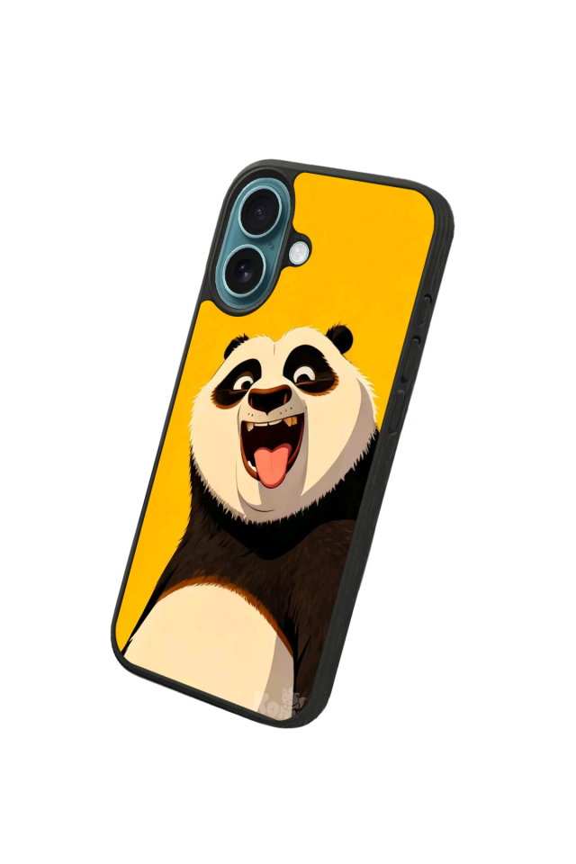 iPhone 16 Plus Uyumlu Kung Fu Panda Tasarımlı Glossy Premium Kılıf