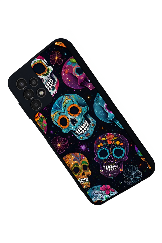 Samsung Galaxy A23 Uyumlu KuruKafa Tasarımlı Glossy Premium Kılıf