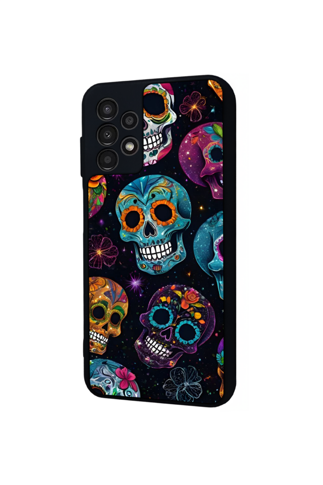 Samsung Galaxy A23 Uyumlu KuruKafa Tasarımlı Glossy Premium Kılıf